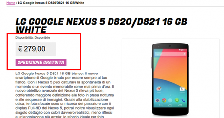 LG Google Nexus 5 16 GB white   Gli Stockisti  Smartphone  cellulari  tablet  accessori telefonia  dual sim e tanto altro