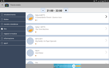  Oggi in TV   nuova app Android per consultare il palinsesto TV !