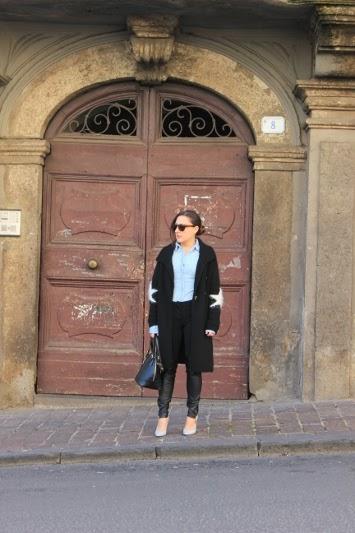 Maxi maglione + camicia jeans - OUT-FIT