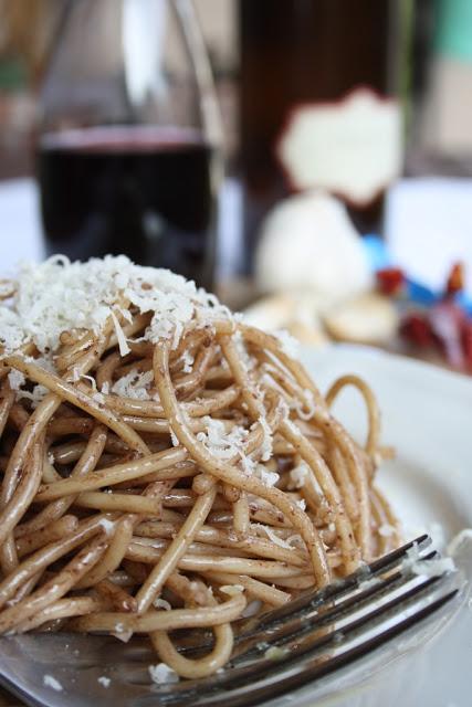 Spaghetti al vino