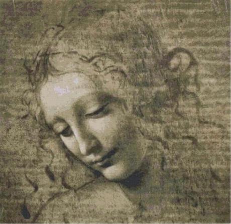 Schema per il punto croce: Ritratto di fanciulla - Leonardo da Vinci