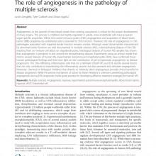 Sclerosi Multipla: tracce ed indizi di una vasculopatia nella SM CCSVI