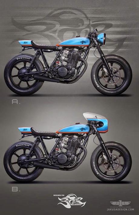 Cafè Racer Concepts - Yamaha SR for Boor Custom by Jakusa Design