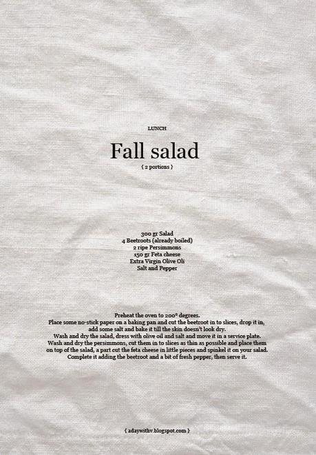 Fall salad // Insalata autunnale