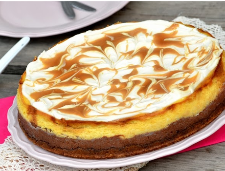 CHEESECAKE AL CIOCCOLATO E CARAMELLO