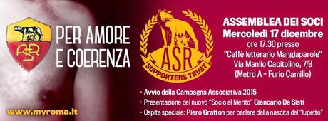 MyROMA, Mercoledì 17 dicembre Assemblea dei soci