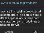 Android come uscire dalla modalità provvisoria telefono smartphone
