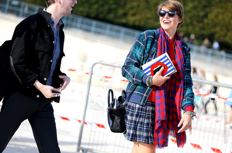 In the Street...Tartan mania: the timeless fashion of the Scottish fabric always trendy...For vogue.it