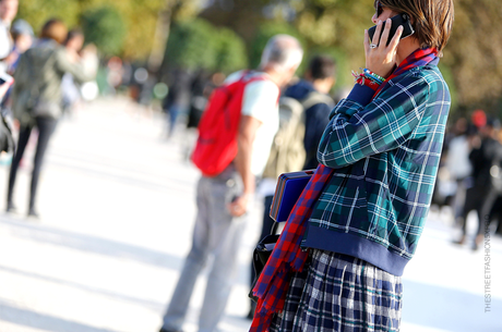 In the Street...Tartan mania: the timeless fashion of the Scottish fabric always trendy...For vogue.it