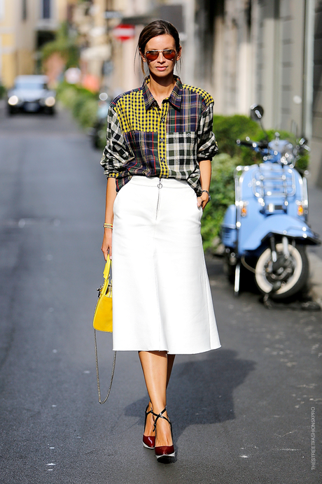 In the Street...Tartan mania: the timeless fashion of the Scottish fabric always trendy...For vogue.it