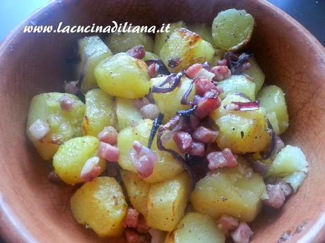 Patate Novelle con Pancetta e Cipolle