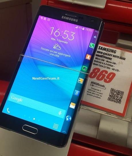 Samsung Galaxy Note Edge arriva in Italia tramite MediaWorld