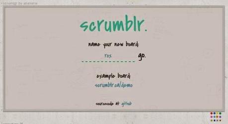 Scrumblr: lavagna online per le nostre annotazioni