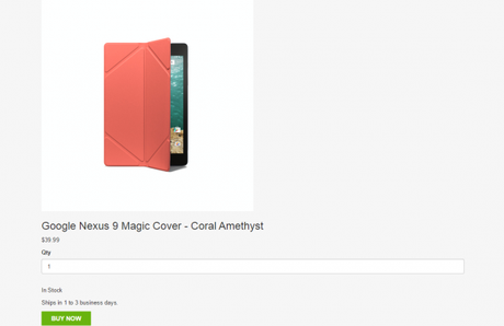 Magic Cover ufficialmente in vendita per Nexus 9 (solo USA)