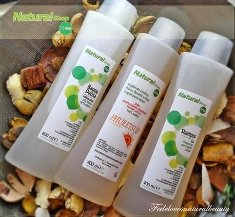 Natural Shop free: Bagnodoccia menta ed eucalipto, shampoo uso frequente, phutkesun