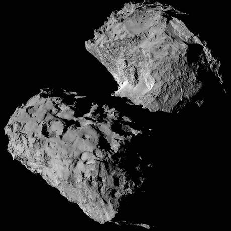 NAC OSIRIS Comet 67P/Churyumov-Gerasimenko - rgb filters split gif-movie
