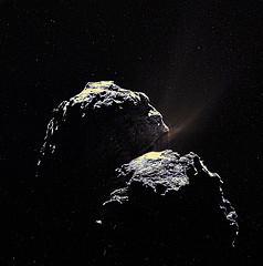 67P Rosetta NavCam 4 November 2014 - Image: ESA/Rosetta/NAVCAM, CC BY-SA IGO 3.0 - Processing: 2di7 & titanio44, CC BY-SA IGO 3.0