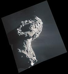 Rosetta NavCam 67P  20 November 2014 - Image: ESA/Rosetta/NAVCAM, CC BY-SA IGO 3.0 - Processing: 2di7 & titanio44, CC BY-SA IGO 3.0