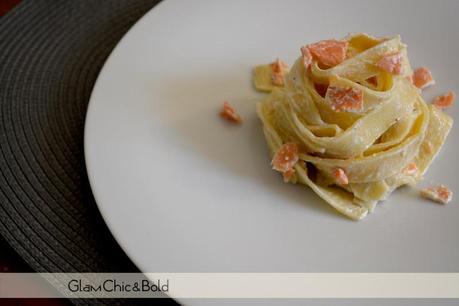 tagliatelle panna e salmone