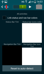 Tinted Status Bar - Xposed