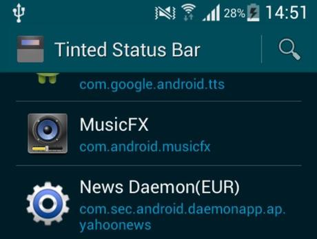 Tinted Status Bar. Un modulo per chi vuole aggiornarsi al material design.