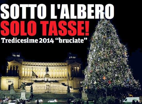 Sotto l'albero solo tasse: e meno male che c'è Renzi!