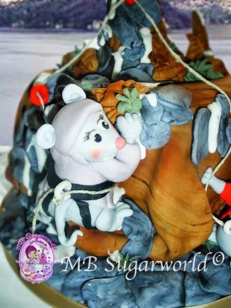 Mice Rock climbers cake