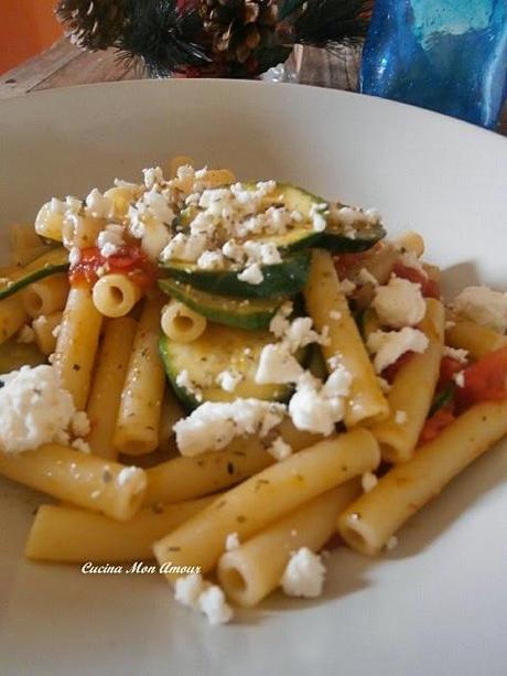 Sedanini con Zucchine e Feta