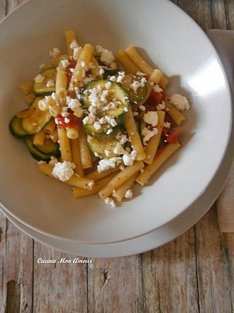 Sedanini con Zucchine e Feta