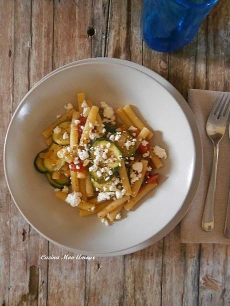 Sedanini con Zucchine e Feta