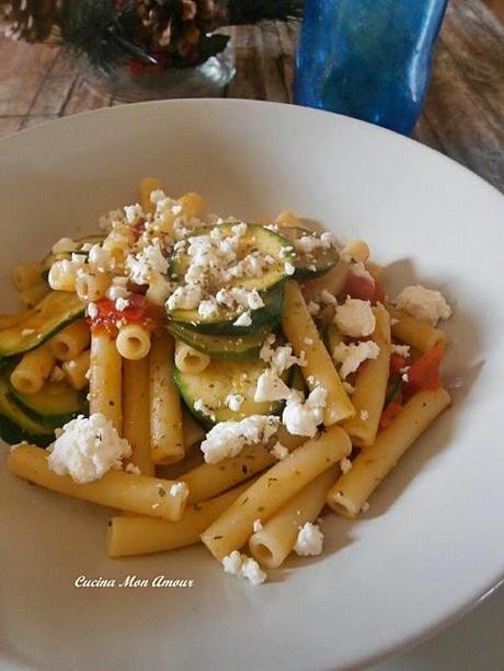 Sedanini con Zucchine e Feta