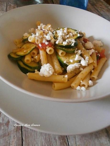 Sedanini con Zucchine e Feta