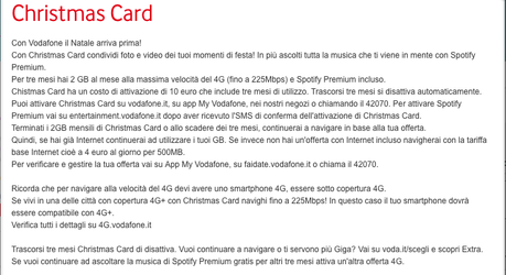 Vodafone Christmas Card