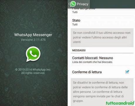 Aggiornamento Whatsapp: da oggi puoi togliere la doppia spunta e accoppiare i dispositivi Bluetooth