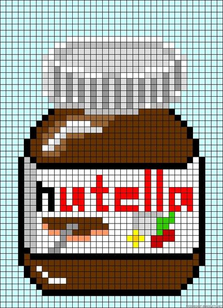 Schema Nutella a punto croce - Paperblog