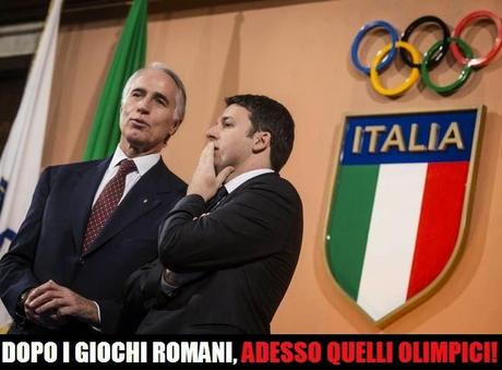 L'Italia e Roma si candidano ai giochi olimpici del 2024.