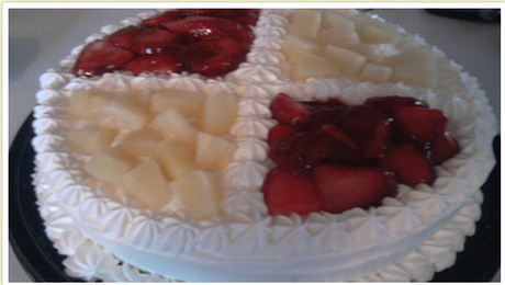 torta frutta e panna