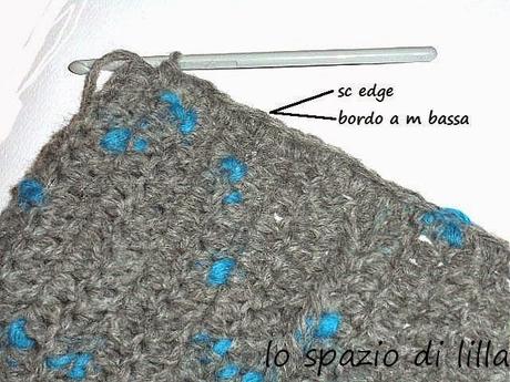 Voglia di colore? Coprispalle crochet con cappuccio con Saetta di Adriafil / Wishing colours? Crochet hooded capelet with Saetta by Adriafil. Free pattern