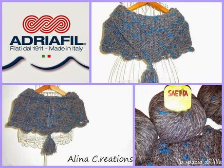 Voglia di colore? Coprispalle crochet con cappuccio con Saetta di Adriafil / Wishing colours? Crochet hooded capelet with Saetta by Adriafil. Free pattern