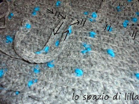 Voglia di colore? Coprispalle crochet con cappuccio con Saetta di Adriafil / Wishing colours? Crochet hooded capelet with Saetta by Adriafil. Free pattern