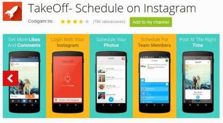 TakeOff: app Android per programmare pubblicazioni su Instagram