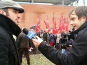 PAVIA. delegazione CasaPound fianco dipendenti della Maugeri