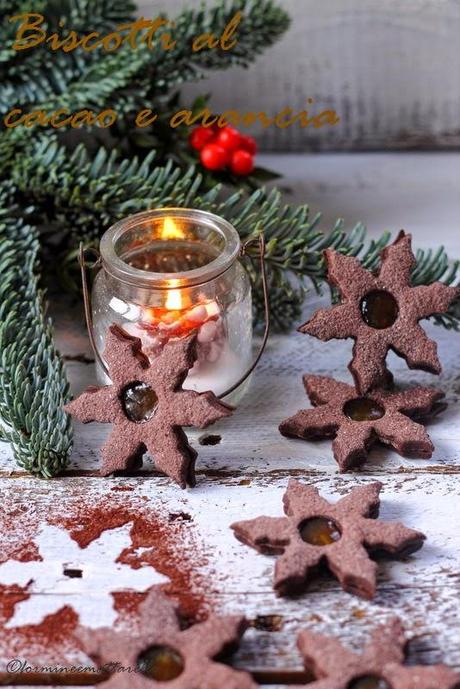 Biscotti al cacao e arancia