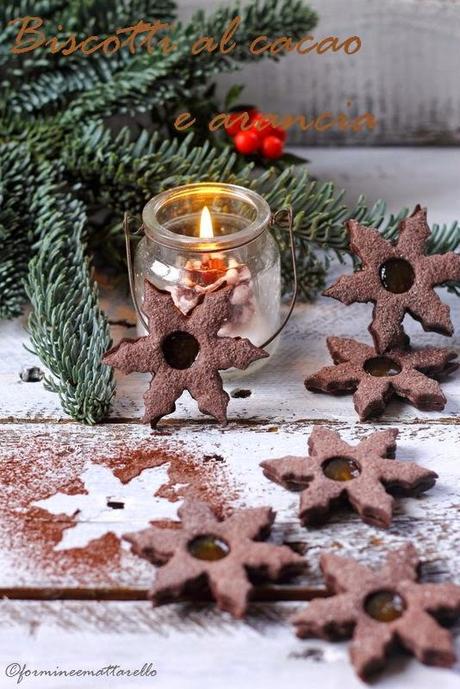 Biscotti al cacao e arancia