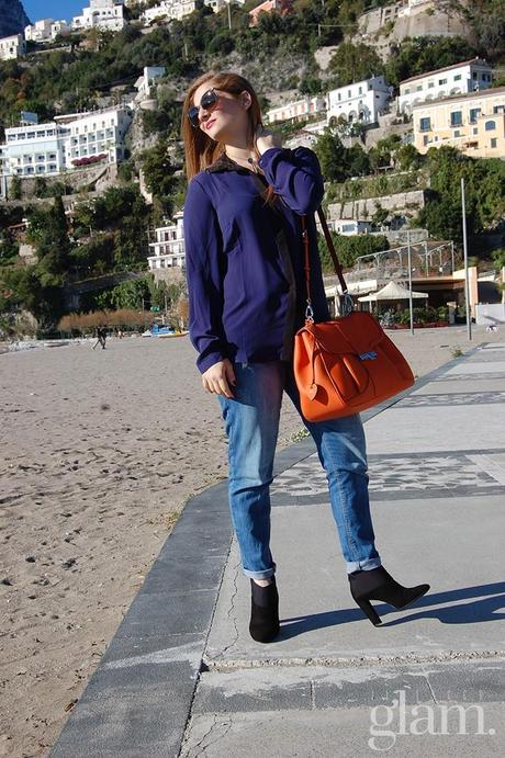 total look Promod | blogger bag arancio