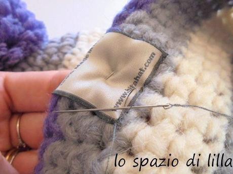 lilla's tutorials...Come cucire l'etichetta su HITA HAT Adriafil / How to sew the label on HITA HAT by Adriafil