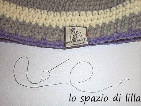 lilla's tutorials...Come cucire l'etichetta su HITA HAT Adriafil / How to sew the label on HITA HAT by Adriafil