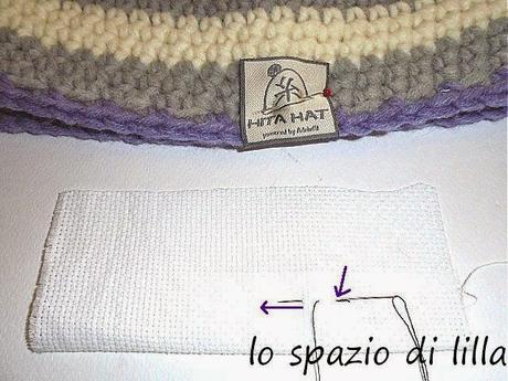 lilla's tutorials...Come cucire l'etichetta su HITA HAT Adriafil / How to sew the label on HITA HAT by Adriafil