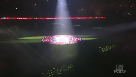 (VIDEO)Awesome FC Bayern München Christmas Lasershow 16.12.2014 #Bayern