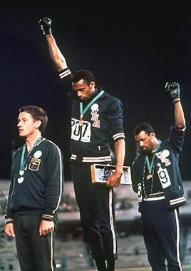 Smith e Carlos, Olimpiadi 1968 - Foto Wikipedia